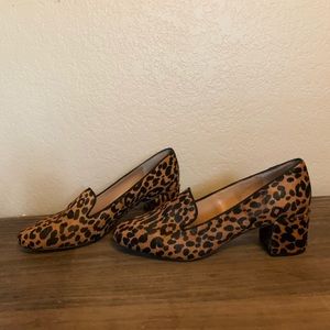 Banana Republic Calf Hair Loafers Heeled 10